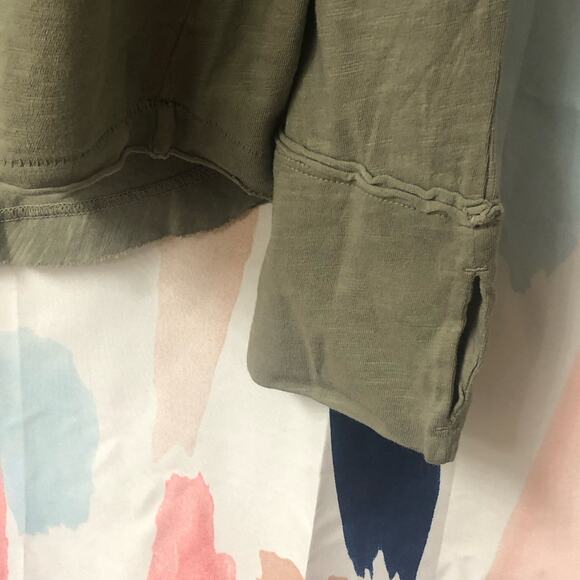 NWOT We the Free / Free People Arden Tee in Washed Army Size Large - Picture 7 of 14